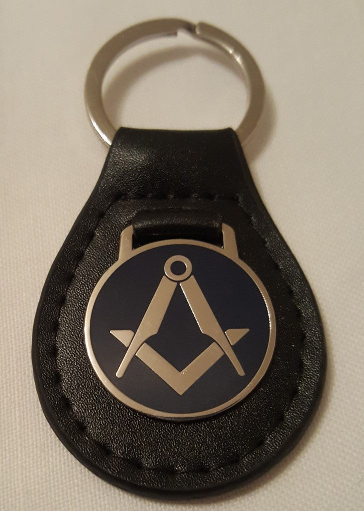 Masonic Leather Key Ring