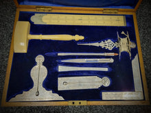 Load image into Gallery viewer, Complete set of Sterling silver working tools in box,
