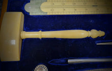 Load image into Gallery viewer, Complete set of Sterling silver working tools in box,
