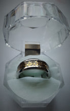 Load image into Gallery viewer, Wedding Band Style Masonic Ring (gold coloured centre)
