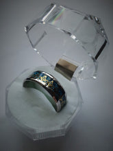 Load image into Gallery viewer, Wedding Band Style Ring (Blue and Gold)
