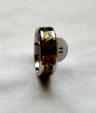 Load image into Gallery viewer, Wedding Band Style Ring (Black and Gold)
