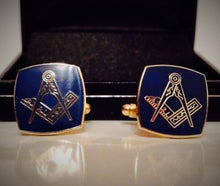 Load image into Gallery viewer, Masonic Gold Plated Cufflink

