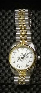 Silver & Gilt Metallic Wrist Watch